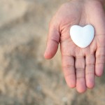 Hand holding a heart